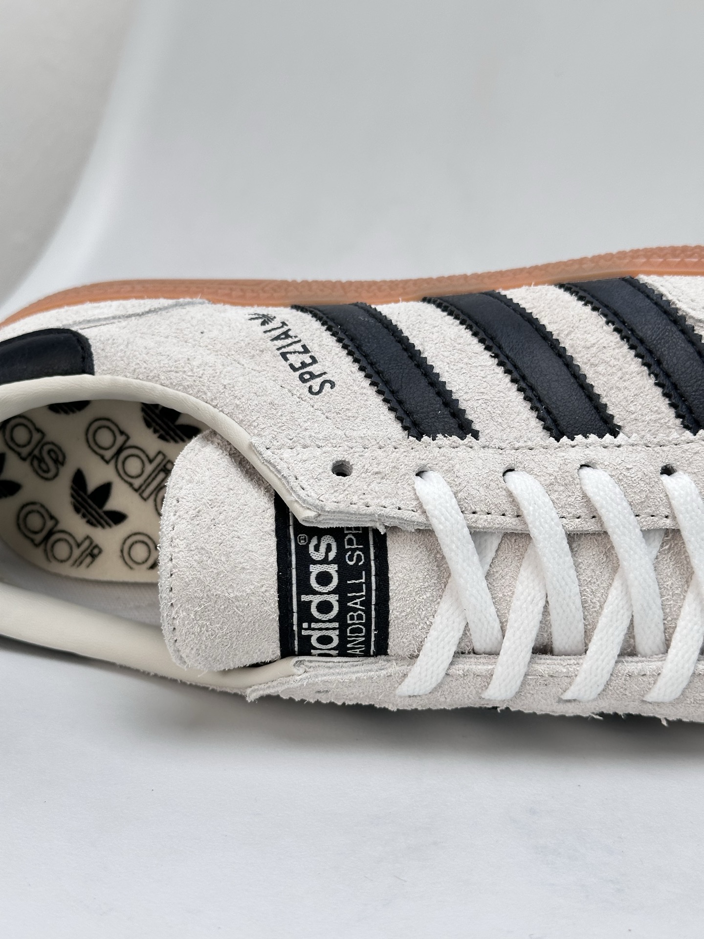 Adidas Originals Handball SPZL Suede Light Grey Black Casual Shoes 9 i1745942417471 6909 0 7