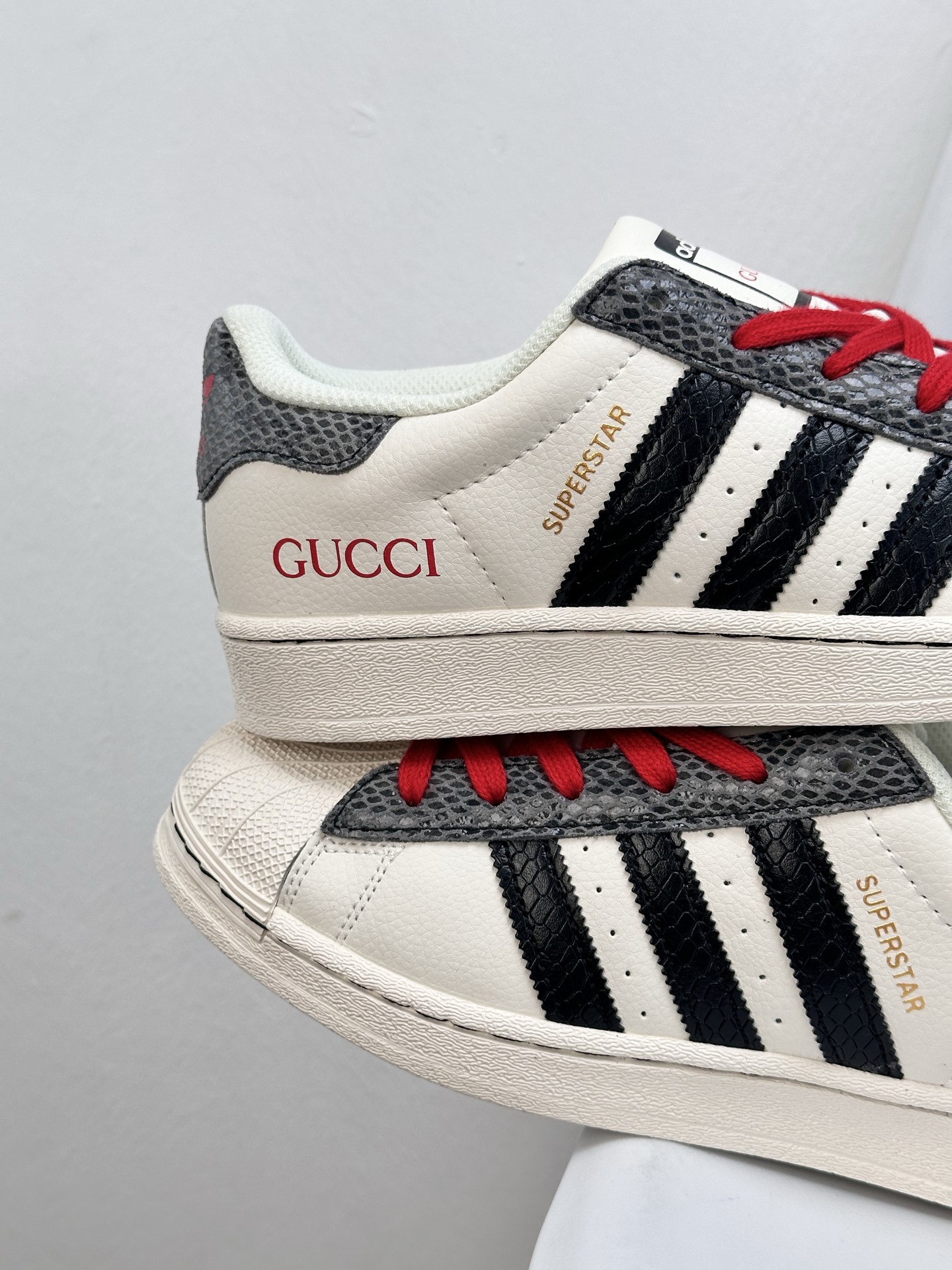 Adidas Originals Superstar x Gucci White Black Red Leather Sneakers 4 i1745943270702 6887 0 2