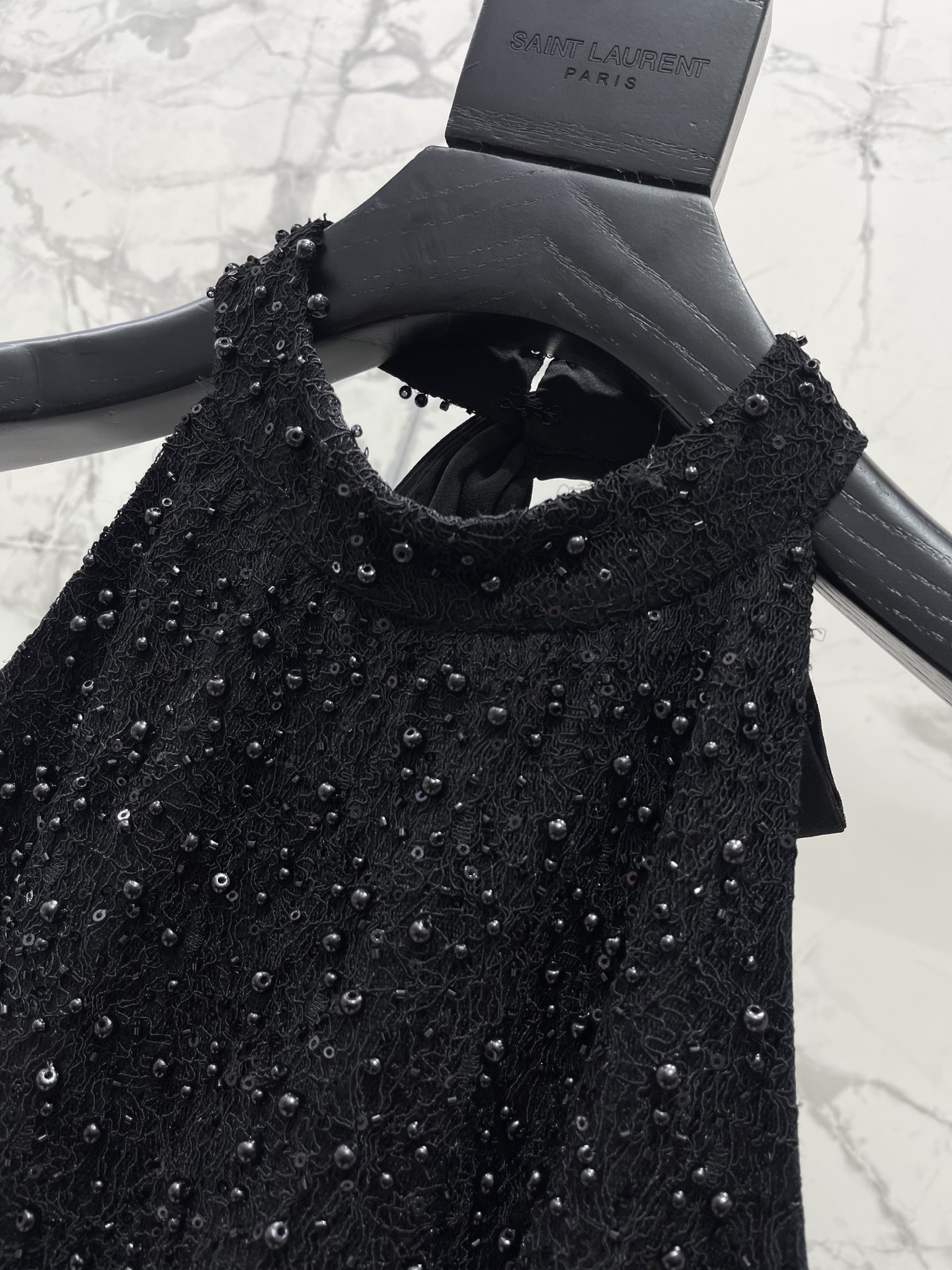 YSL Women 𝗦𝗔𝗜𝗡𝗧 𝗟𝗔𝗨𝗥𝗘𝗡* Holy Family New Heavy Industry Nailed Halter S Top — photo 2