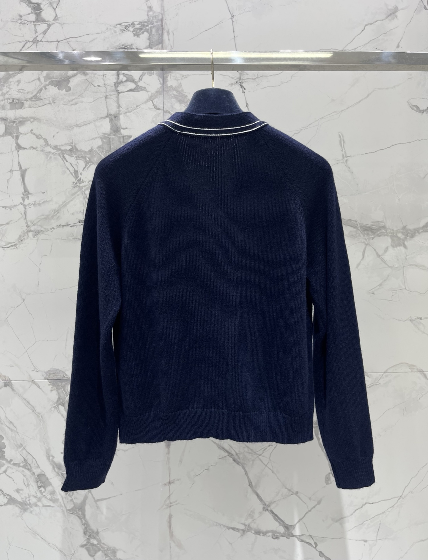 Louis Vuitton LV Embroidery Gold Button Knit Cardi