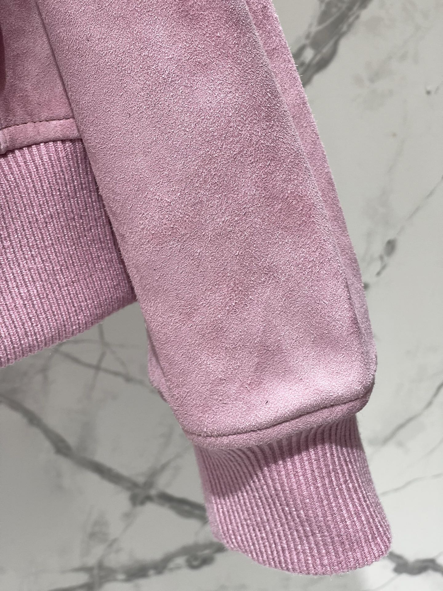 CHANEL Pink Four Pocket Bomber Jacket