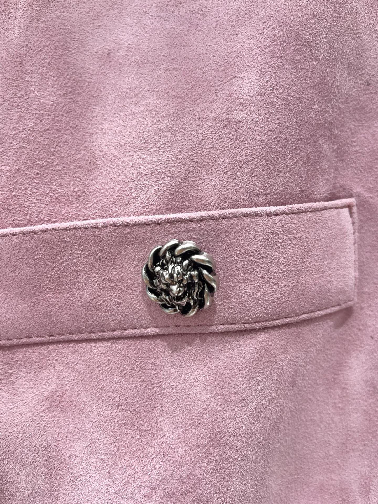 CHANEL Pink Four Pocket Bomber Jacket