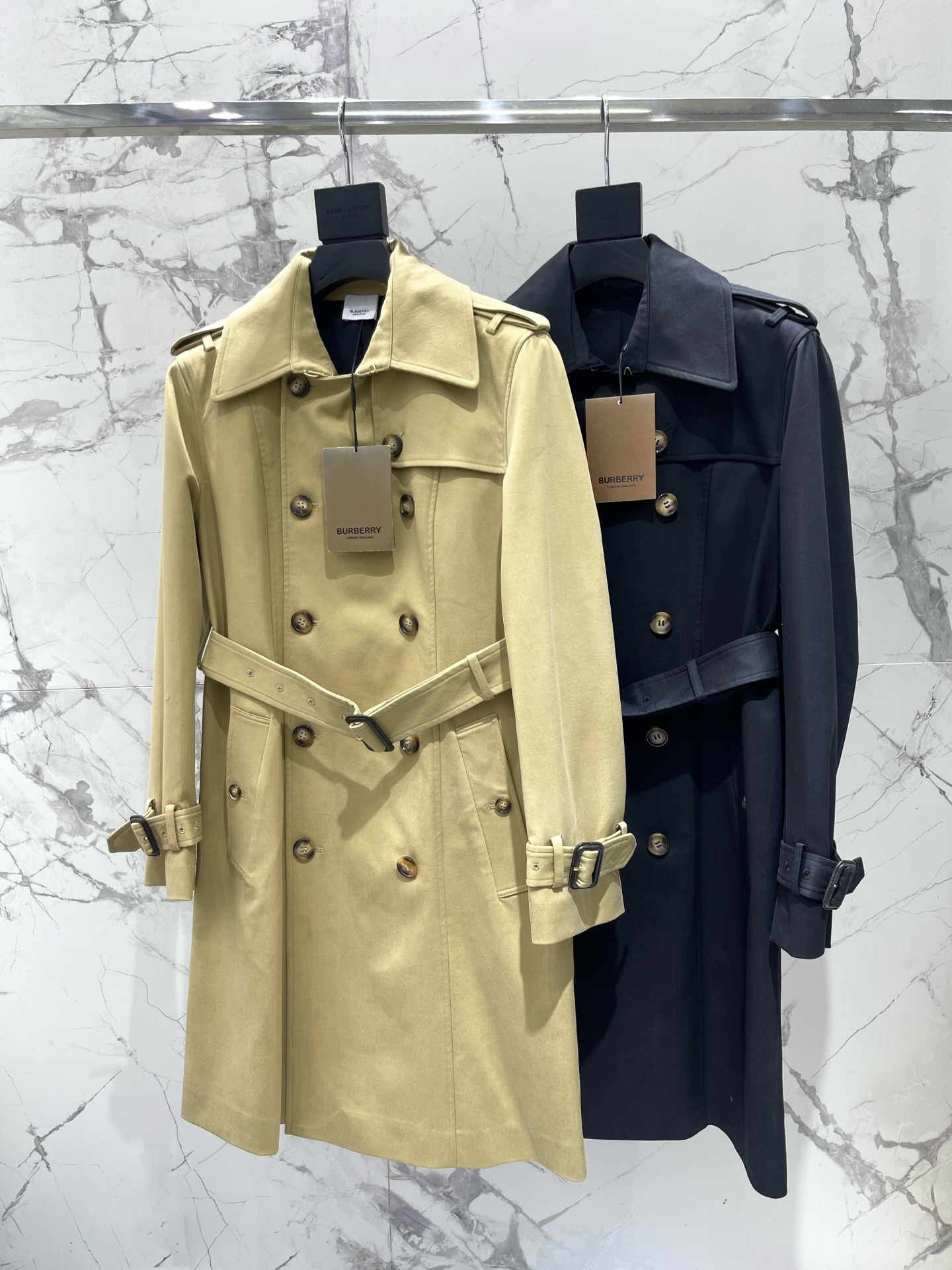 Burberry Colorblock Trench Coat