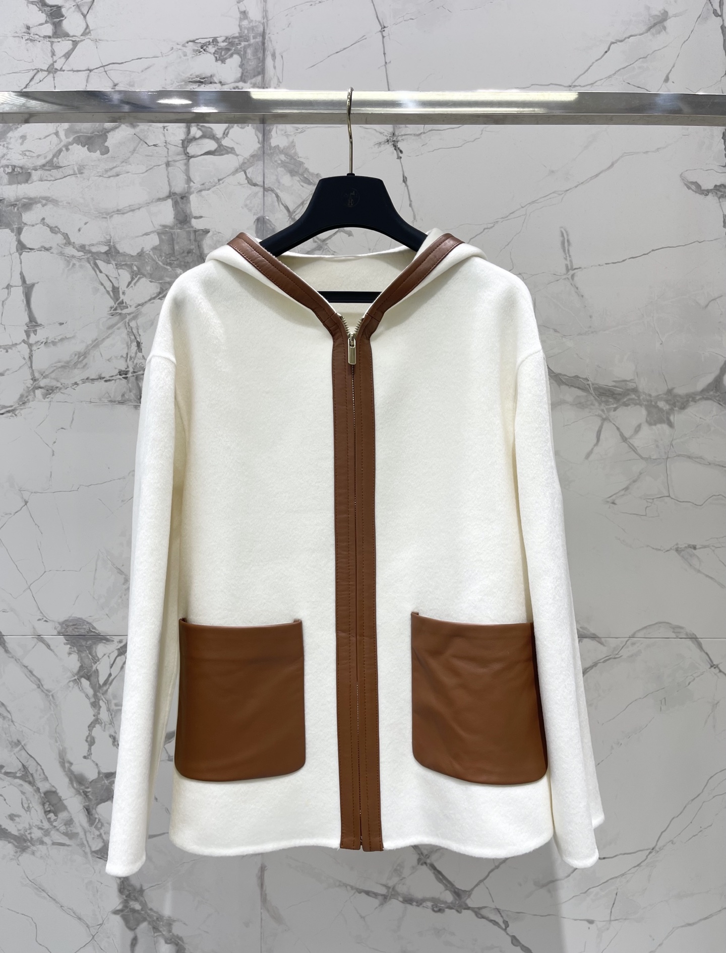Hermes Hooded Panel Coat