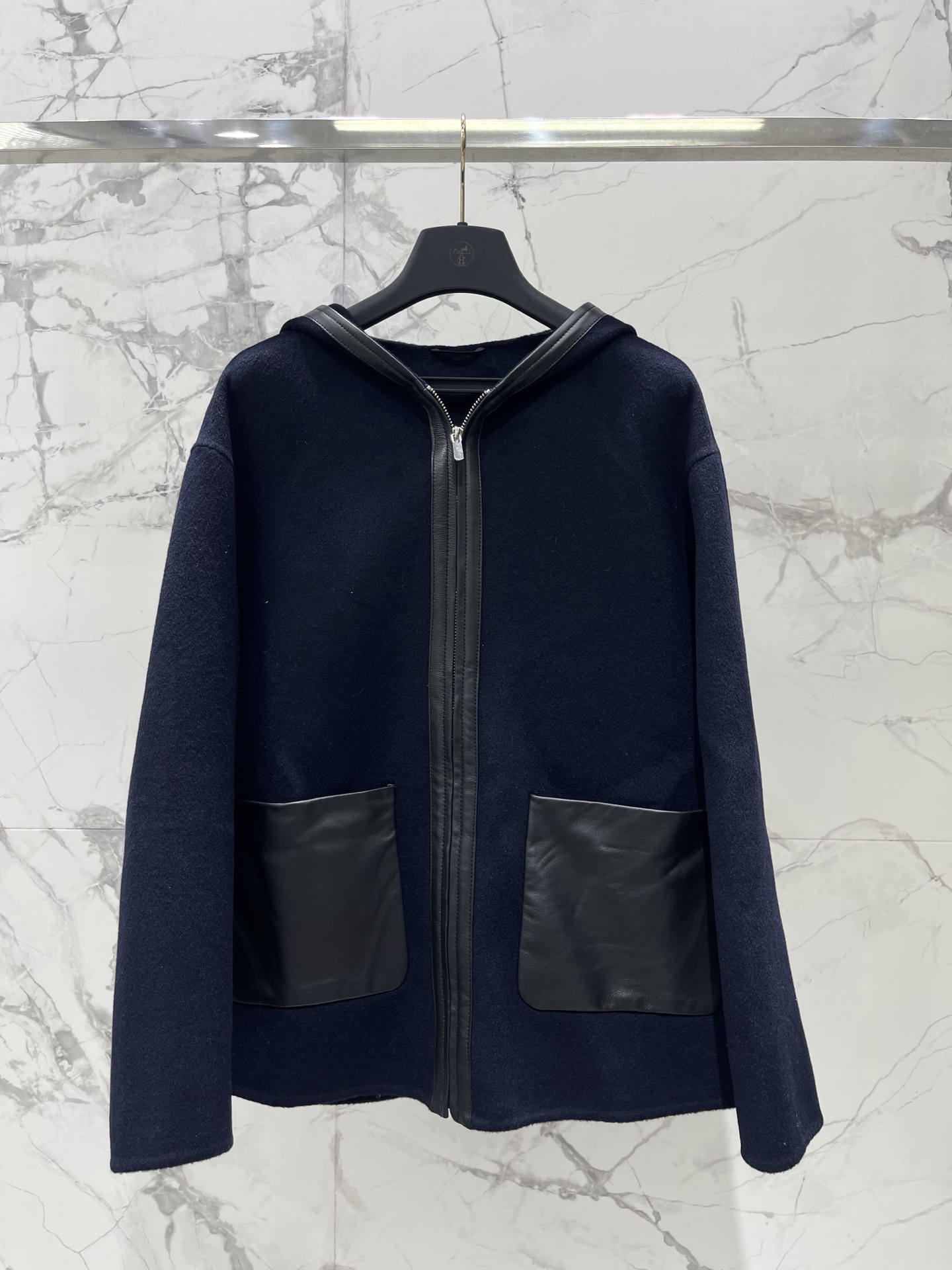 Hermes Hooded Panel Coat