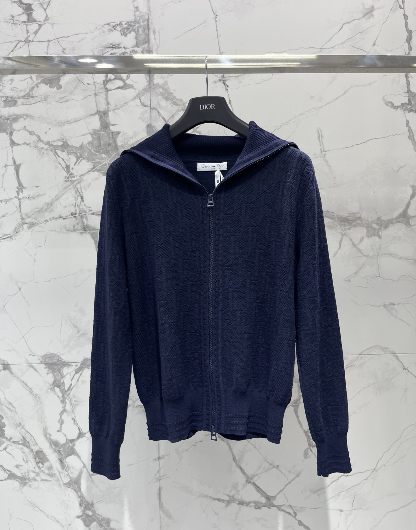 Dior Navy Zip Hoodie