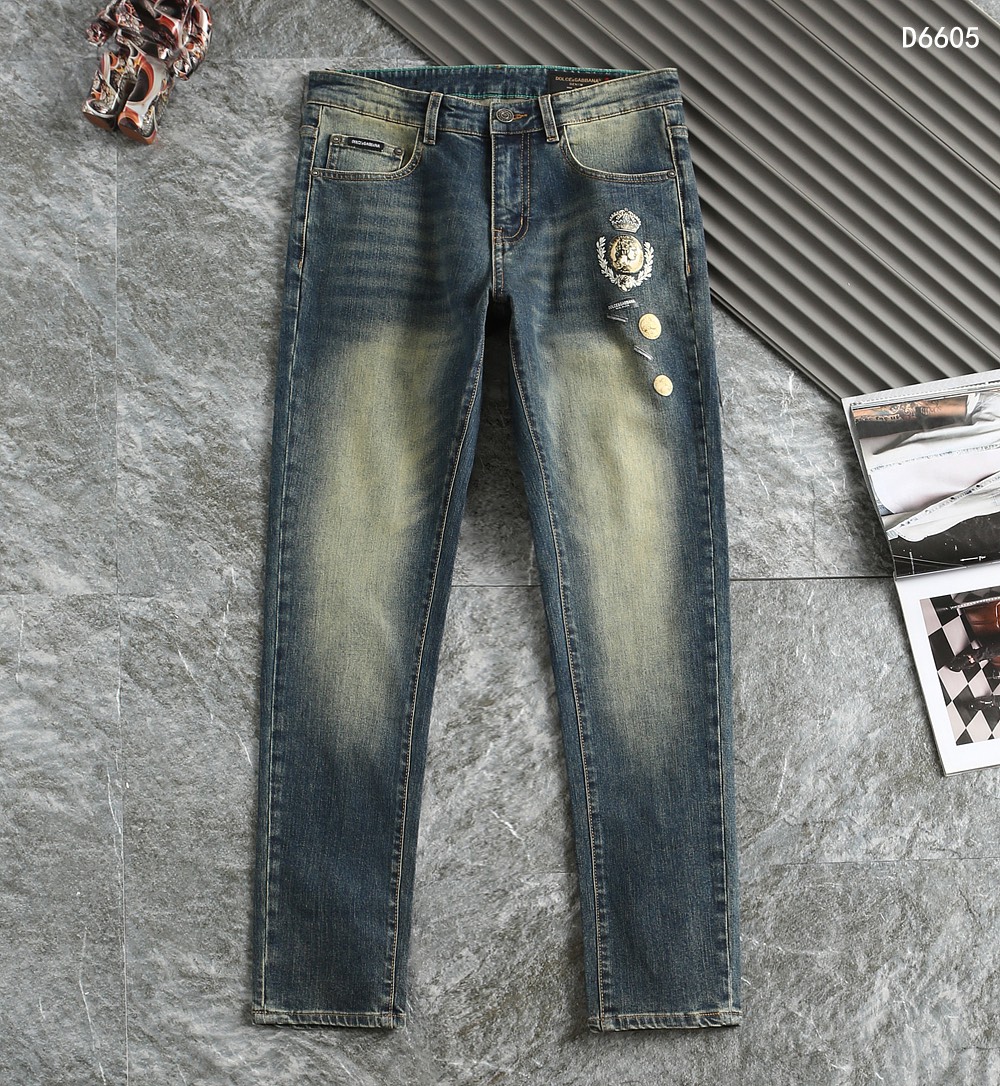 🔥🔥 Nuevos jeans de otoño e invierno AM, corte recto pequeño, número de modelo: D6605#, tallas: 29-40