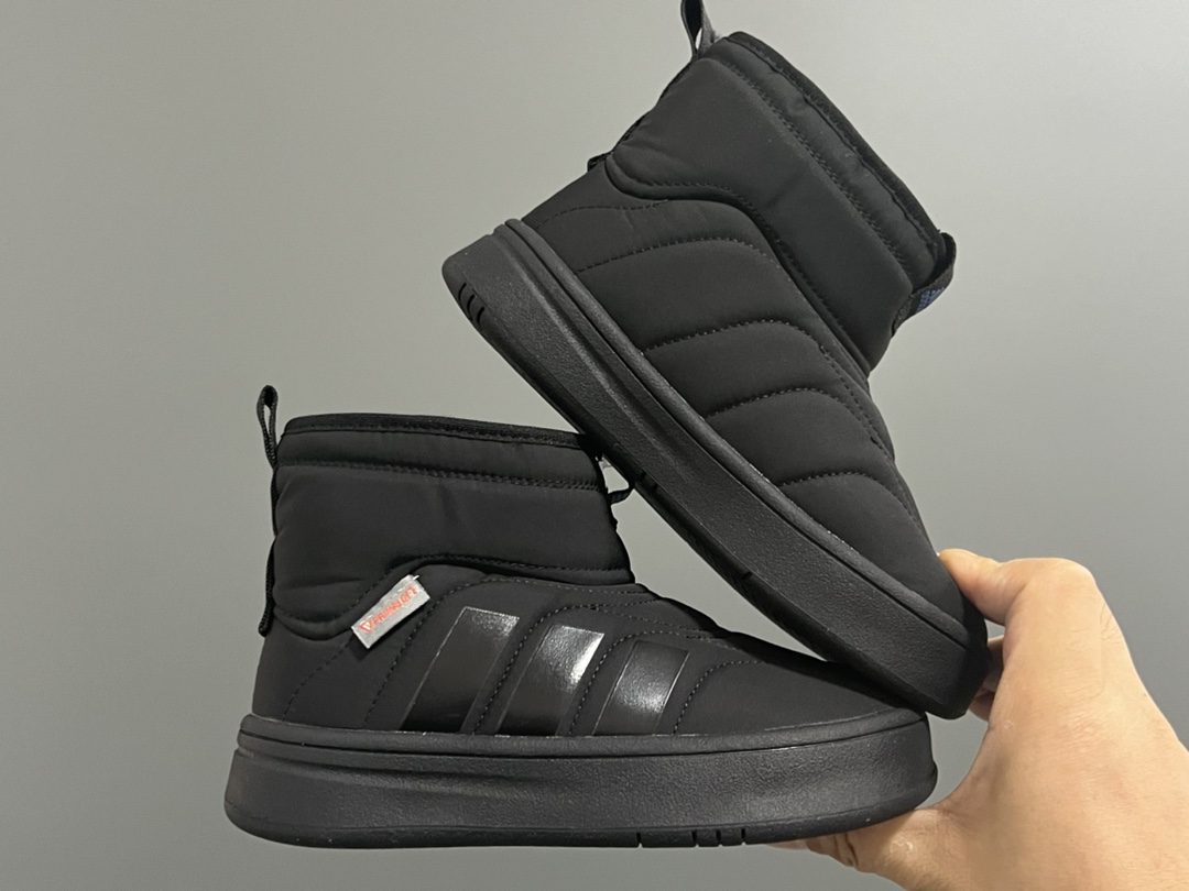 图片[8]-AD冬新款adipuff中帮儿童面包棉鞋28-37码 内里加绒，保暖又舒适❄️ 舒适面料，柔软又不失时尚🆒 耐磨防滑大底，脚感不言而喻✔️-选品中心