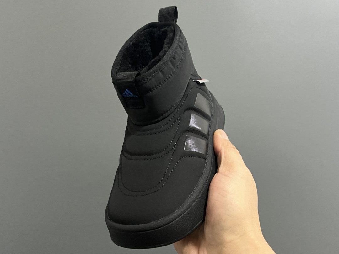 图片[3]-AD冬新款adipuff中帮儿童面包棉鞋28-37码 内里加绒，保暖又舒适❄️ 舒适面料，柔软又不失时尚🆒 耐磨防滑大底，脚感不言而喻✔️-选品中心