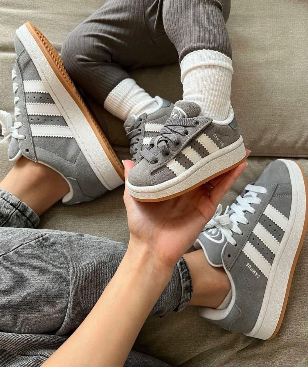 图片[6]-尺码表更新👇🏻A家CAMPUS大小童儿童面包鞋 尺码：22-35码 22-27码为魔术贴➕松紧带 28-35码为鞋带扣 内长为适合脚长，脚多长选多长 例：脚长17左右选择29码比较合适 多花一分钟量好脚长，🉑节约来回换码的时间和运费哦😘-选品中心