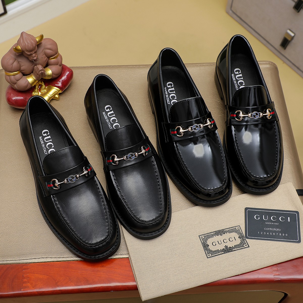 工厂价 💰🎩🎩【GUCCI】专柜1:1⬆️原版复刻,质量绝对🆗原版大底,优质进口橡㬵,耐磨防滑,永不脱胶,鞋面材质:进口头层牛皮➕防滑橡胶大底,官网材料、内里材质:水染🐂皮内里, 可选! (45.订做)