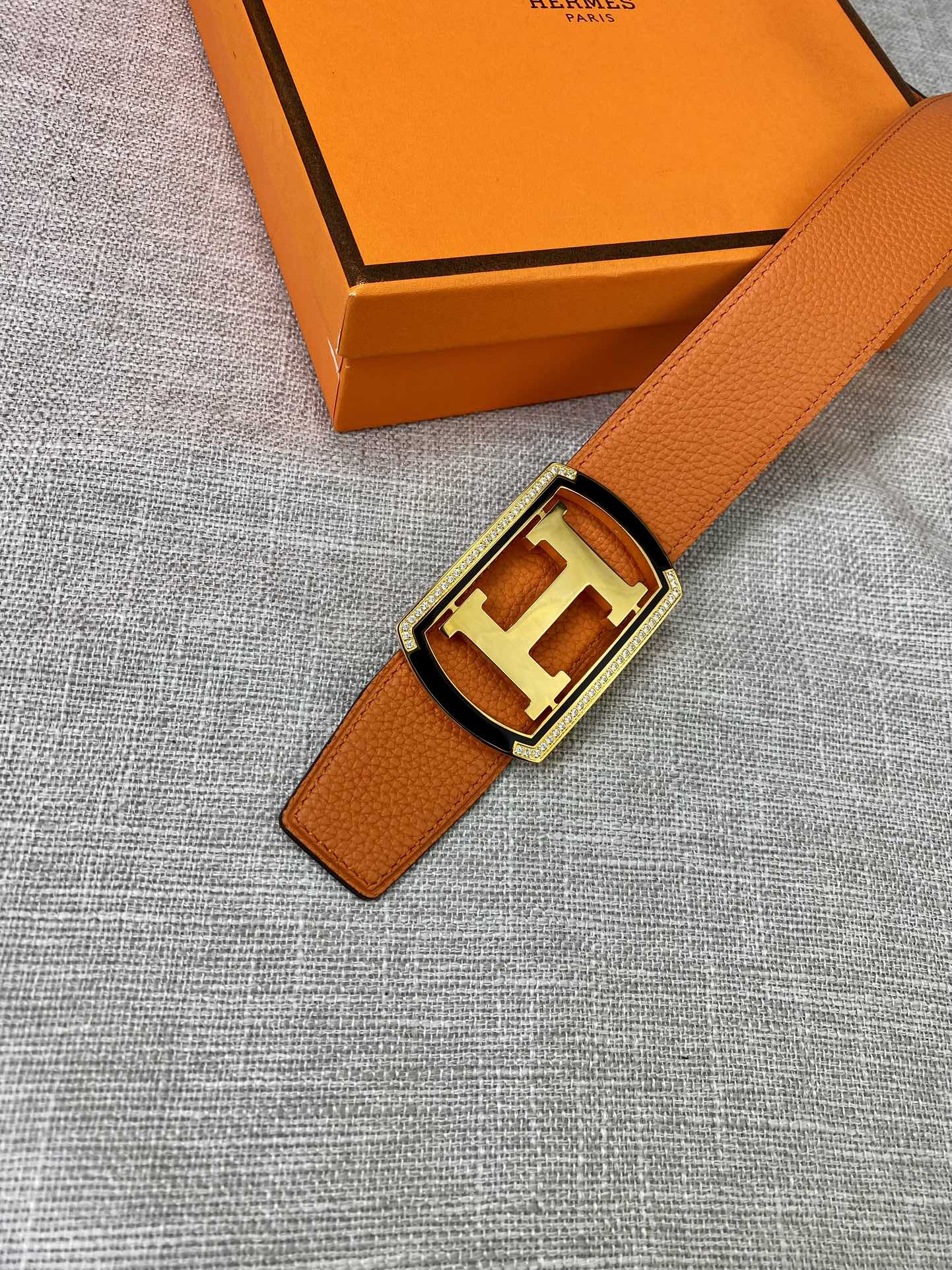 Hermes-38MM爱马仕专柜同步进口epsom双面小牛皮精钢精品五金双面可用