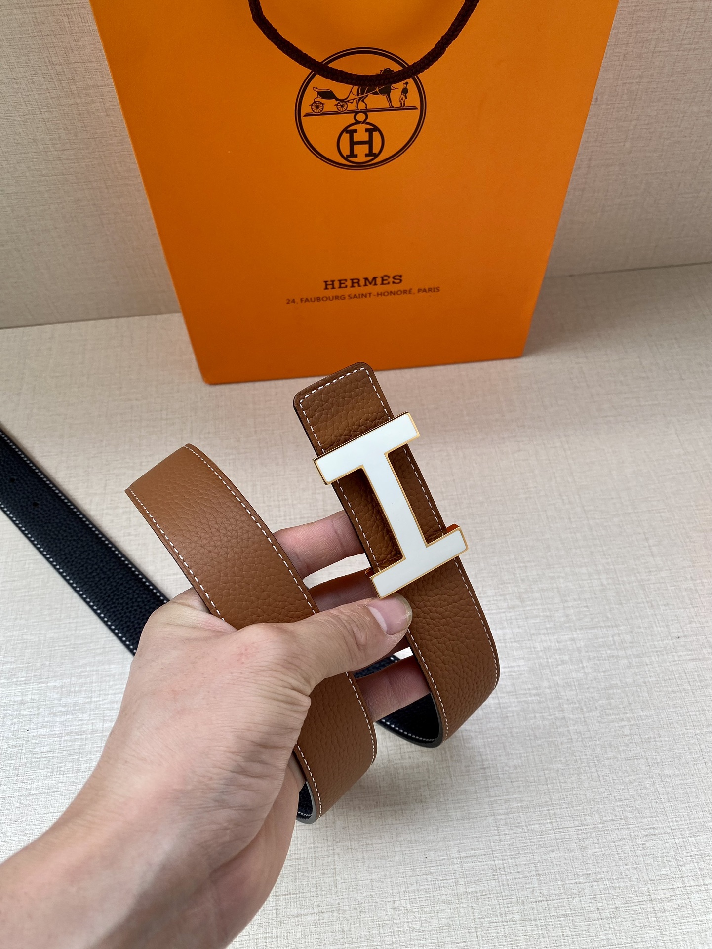 .2宽H家官网同步Hermes-CONSTANCEBELTBUCKLE&REVERSIBLELEATHE