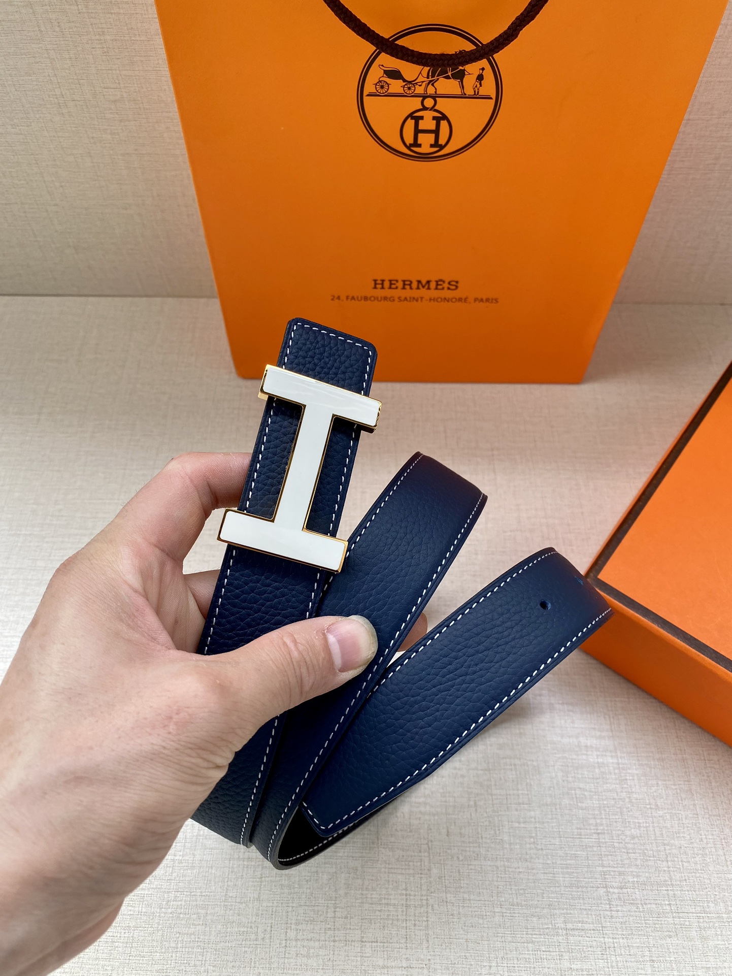 .2宽H家官网同步Hermes-CONSTANCEBELTBUCKLE&REVERSIBLELEATHE