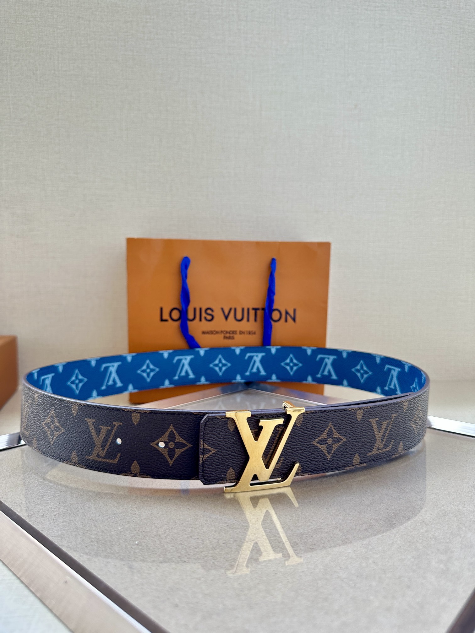 Louis Vuitton Cinturón Monogram Canvas Lona Casual