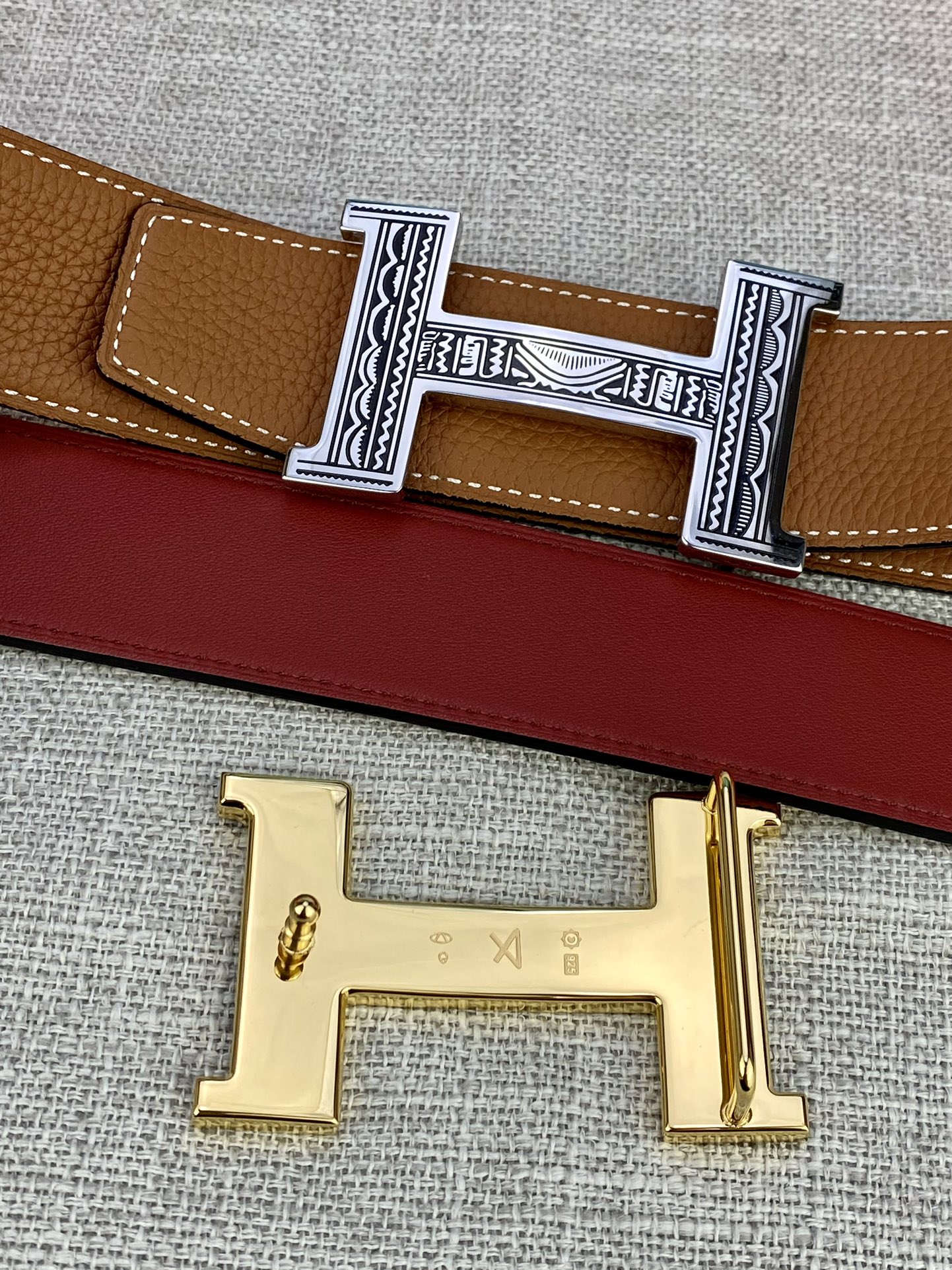 Hermes-HBELTBUCKLE&REVERSIBLELEATHERSTRAMM爱马仕专柜同步进口双