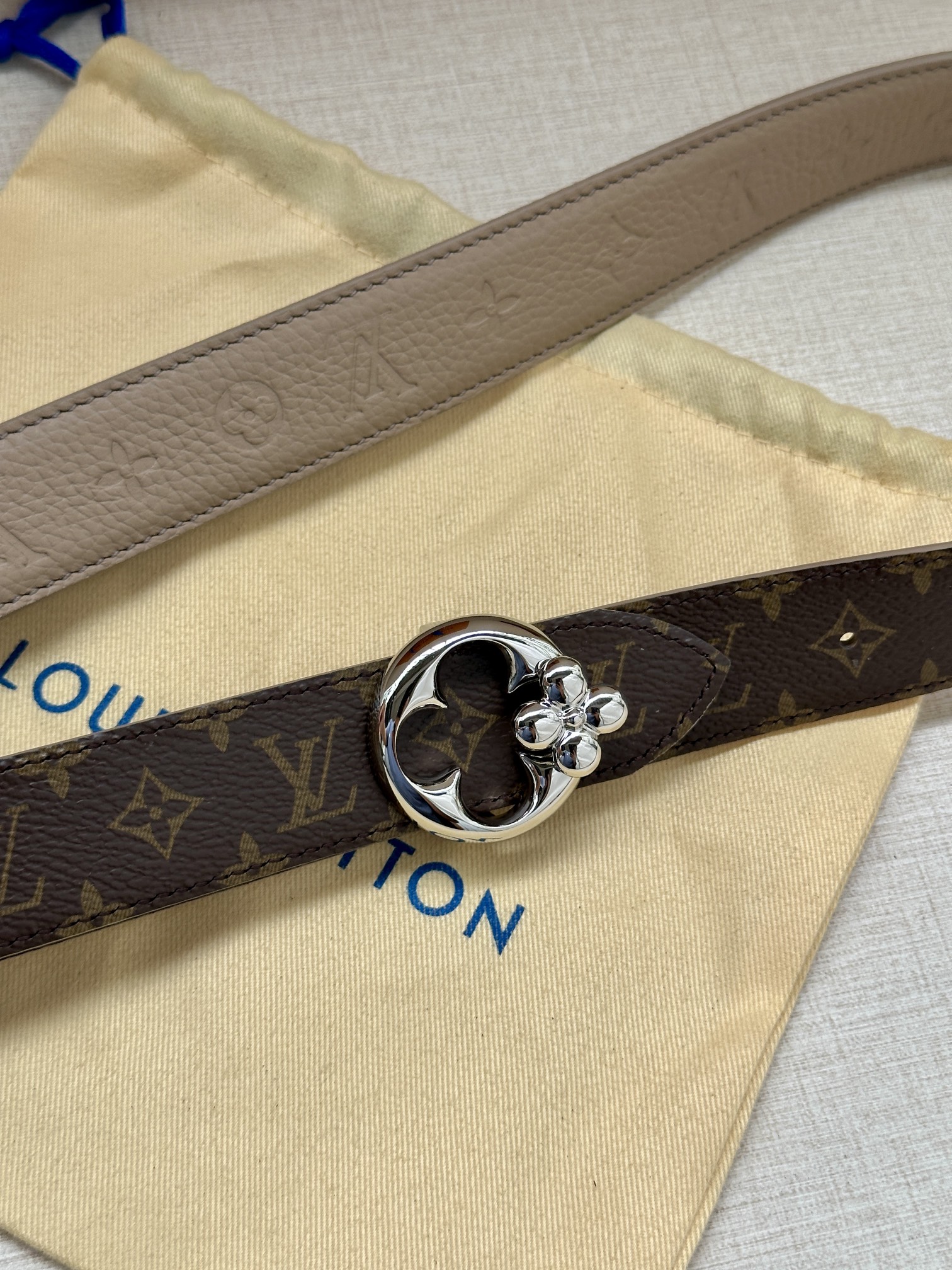 LV Style Leather Women's Belts Lookbook Reference image 2