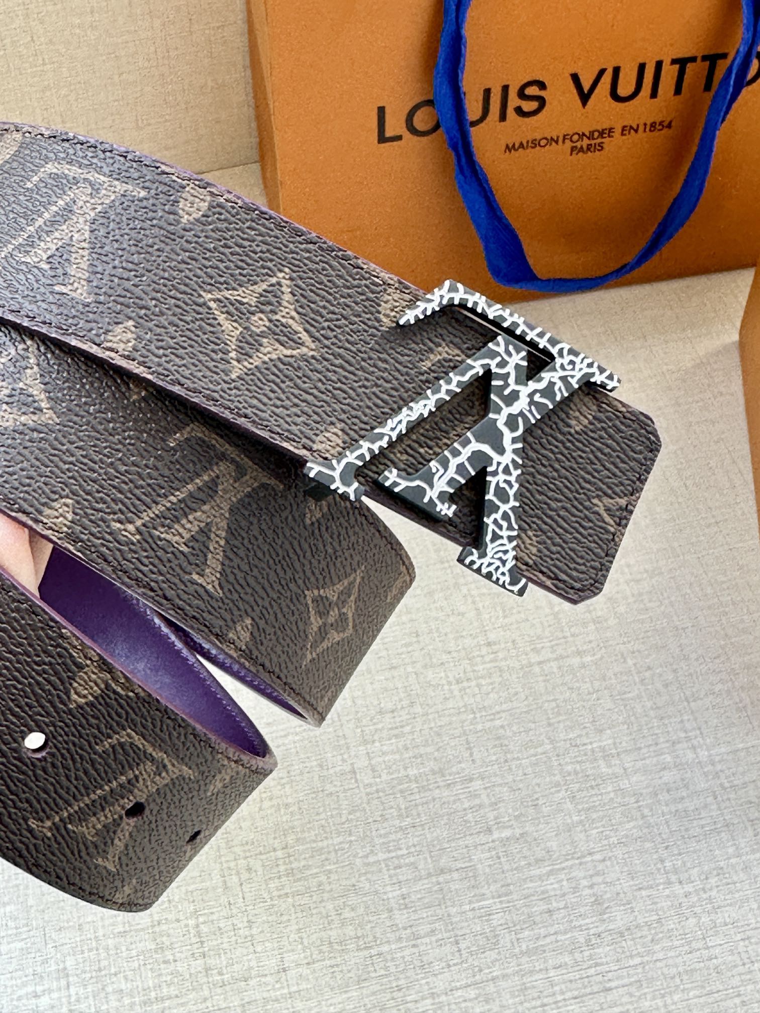 LV Optic 双面腰带聚焦经典 Monogram