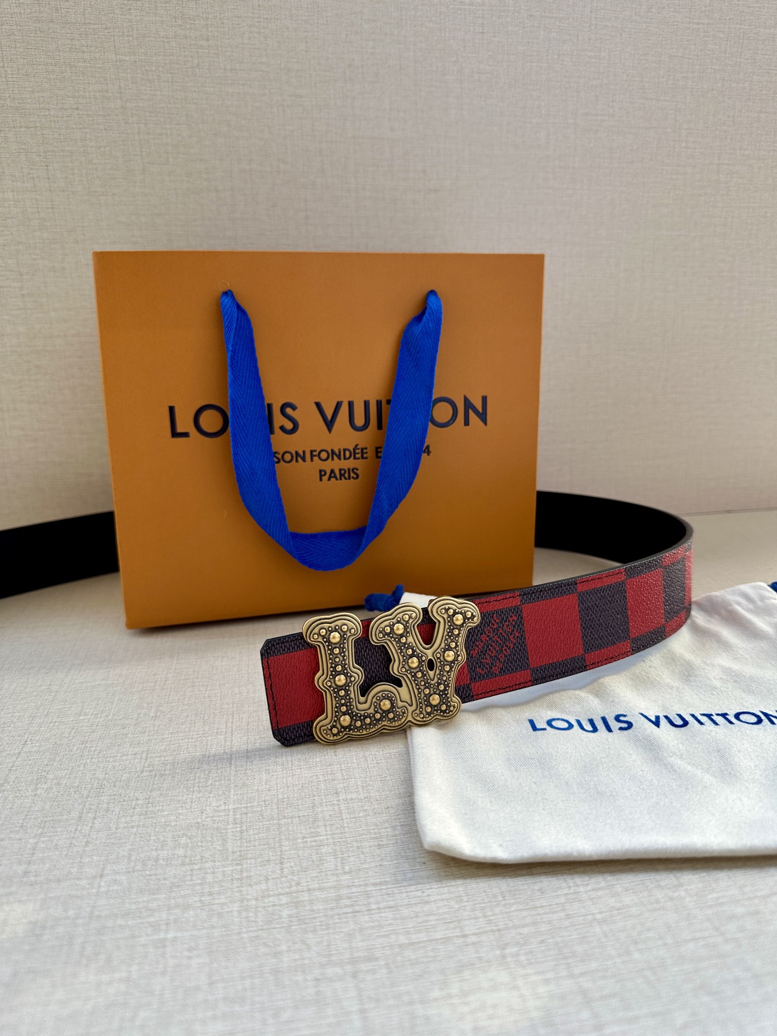 LV Style Leather Men's Belts Men's Belts Men's Belt detail image 9 from source 766552