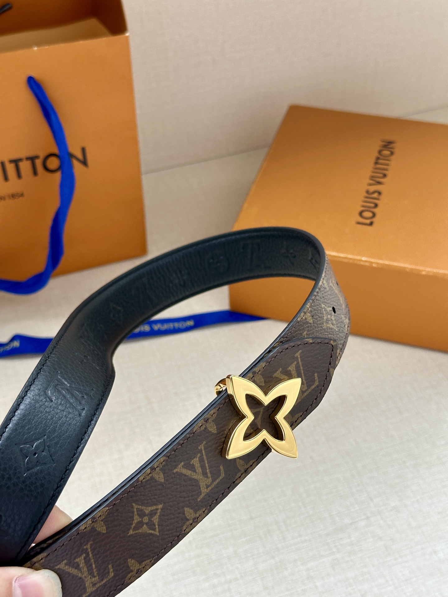 LV Style Leather Women's Belts Lookbook Reference image 2