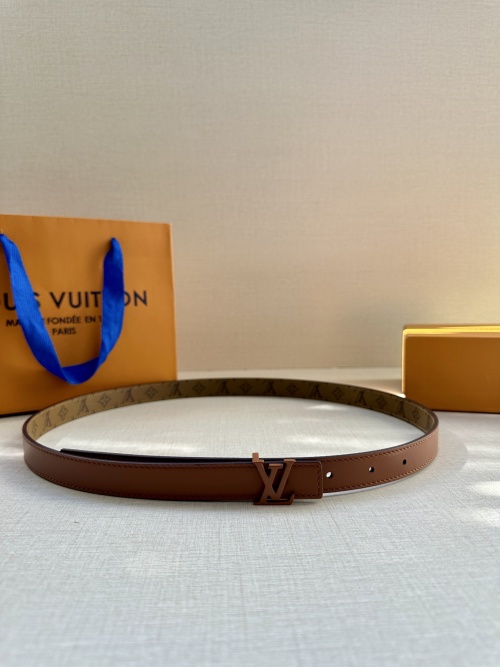 Louis Vuitton Iconic Reversible Belt | Monogram Canvas & Leather, Brown