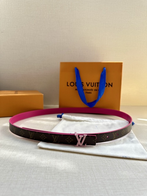 Louis Vuitton Iconic Reversible Belt, Monogram Canvas & Leather, Pink Buckle 1 Louis Vuitton Iconic Reversible Belt, Monogram Canvas & Leather, Pink Buckle