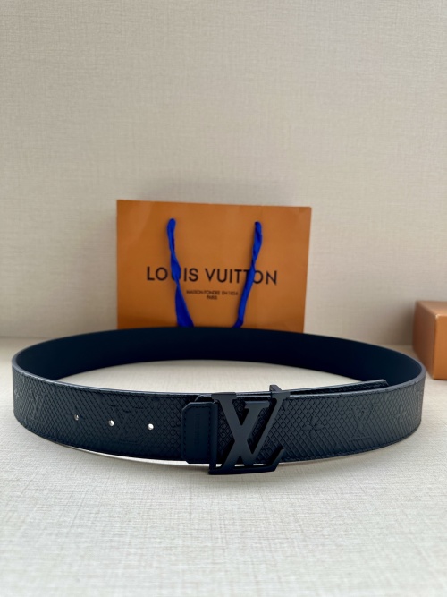 Louis Vuitton Shadow 4.0cm Belt - Monogram Leather, Black Hardware 1 Louis Vuitton Shadow 4.0cm Belt - Monogram Leather, Black Hardware