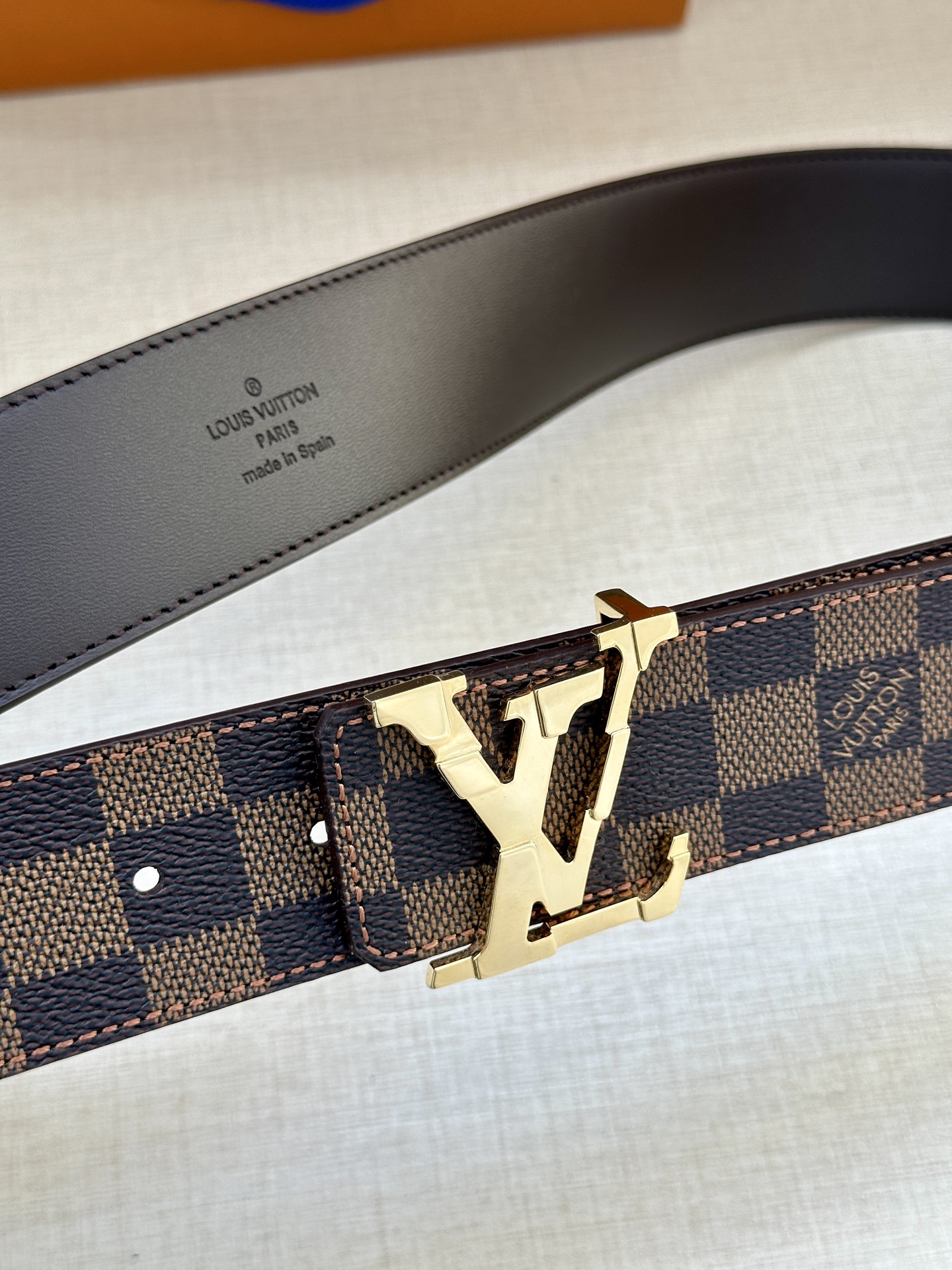 Louis Vuitton 4.0 Pixel Reversible Belt, Monogram Canvas & Leather, Gold Buckle 3 i1749529521792 6633 0 1