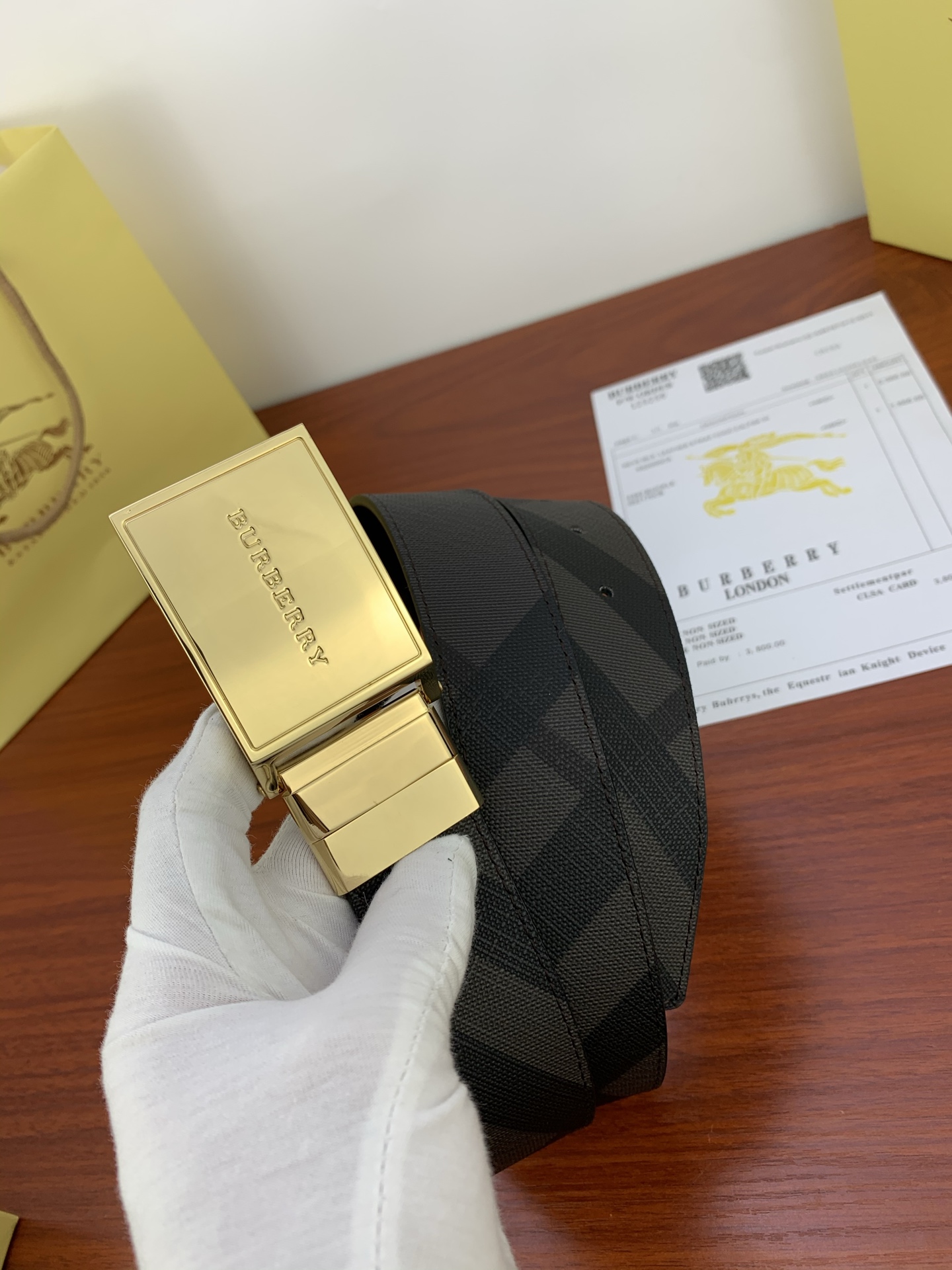 High-Quality Placards and Belts for Burberry Recreation: 3.5cm Width, Original Purchase - 图片 3