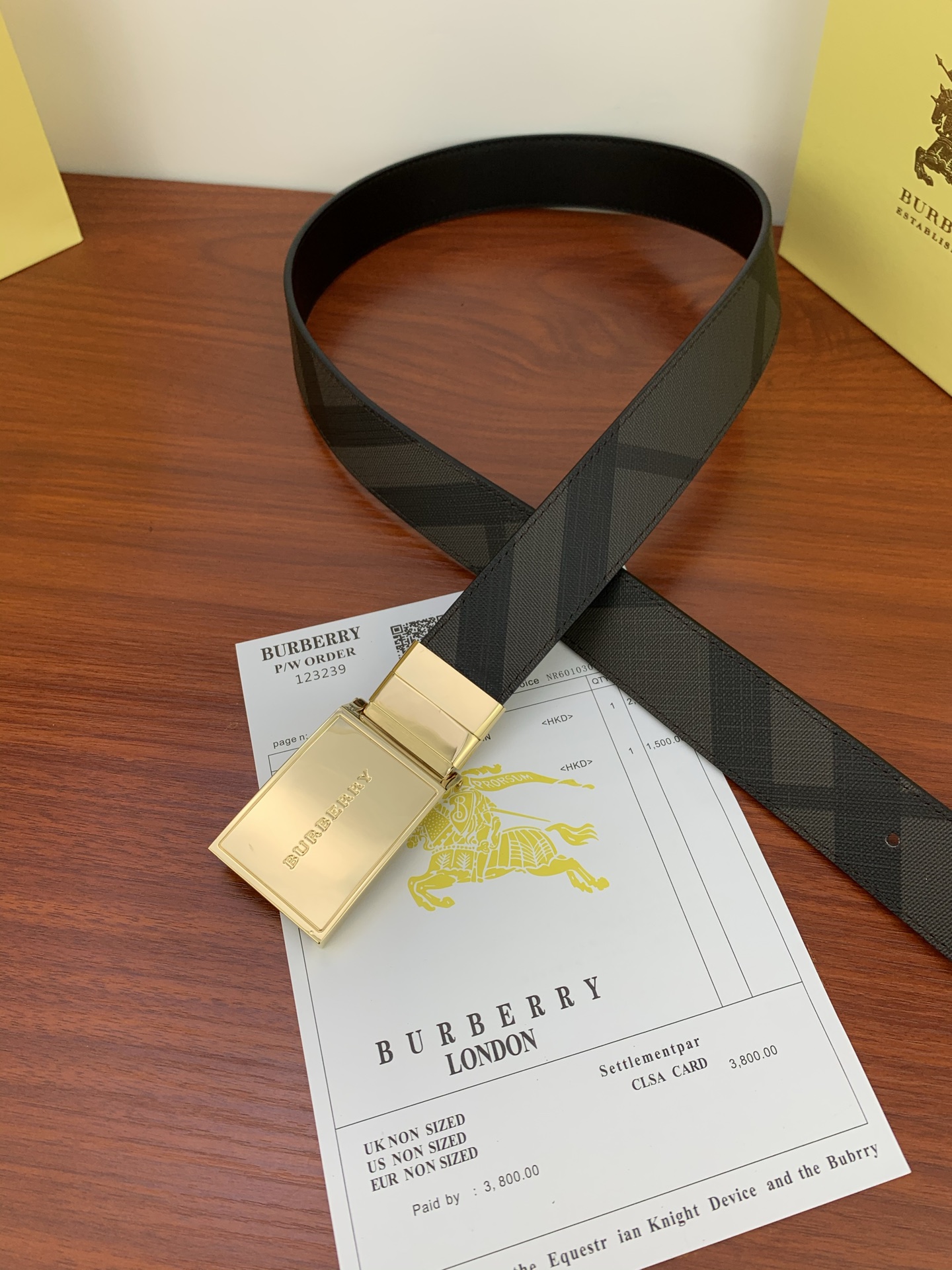 High-Quality Placards and Belts for Burberry Recreation: 3.5cm Width, Original Purchase - 图片 4