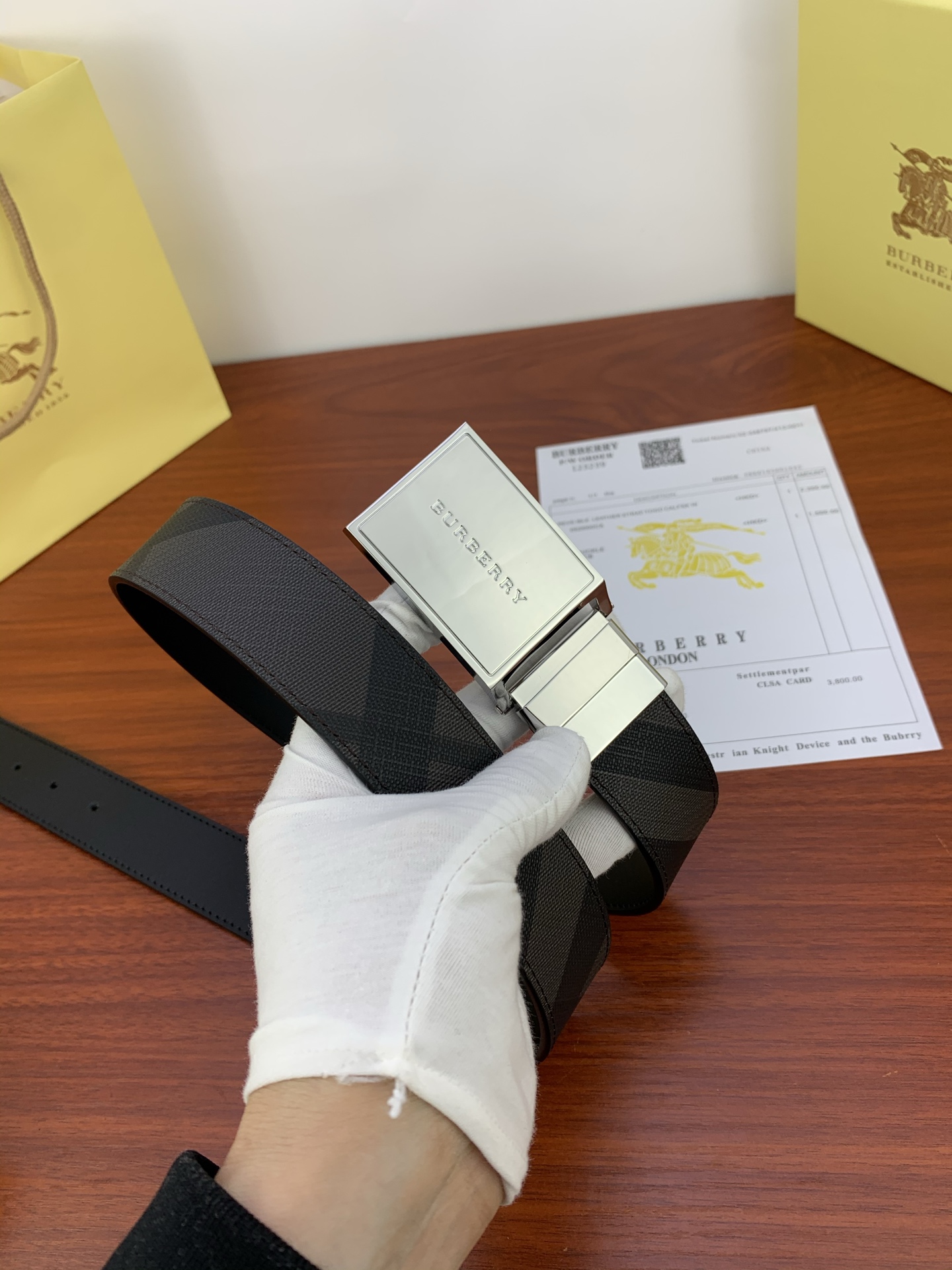 High-Quality Placards and Belts for Burberry Recreation: 3.5cm Width, Original Purchase - 图片 5