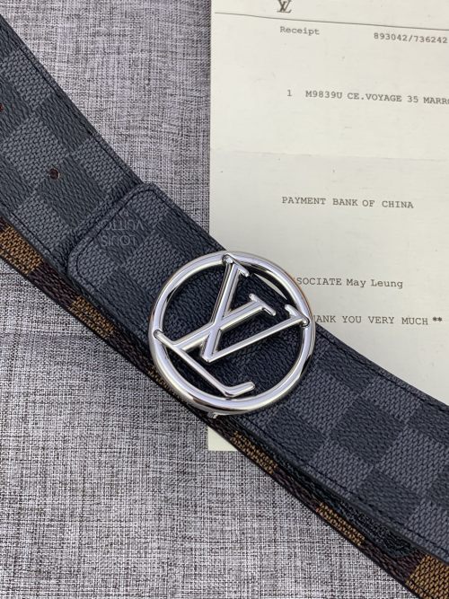 Louis Vuitton Monogram Eclipse Reversible Belt - Versatile Style 1 Louis Vuitton Monogram Eclipse Reversible Belt - Versatile Style