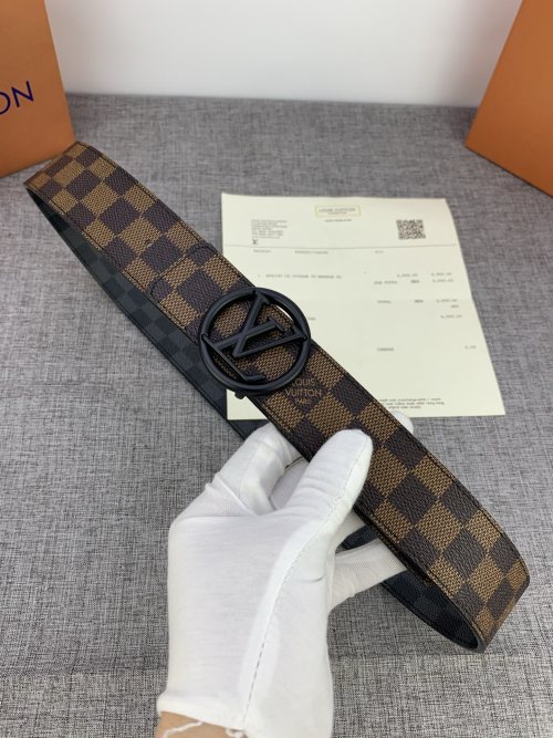 Louis Vuitton Monogram Eclipse 4.0 Belt - Reversible Design 1 Louis Vuitton Monogram Eclipse 4.0 Belt - Reversible Design