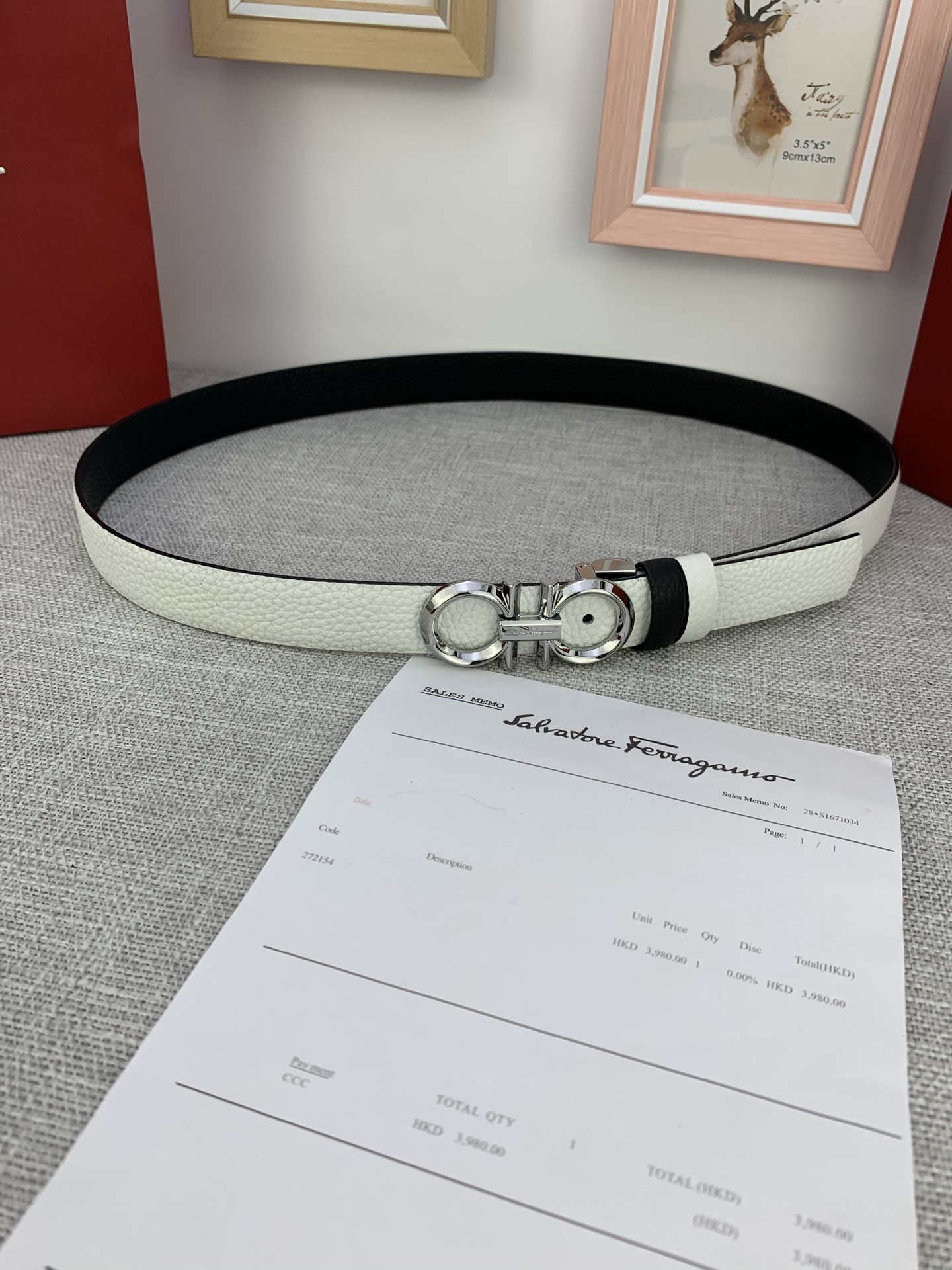 Review: Salvatore Ferragamo Cattle Leather Belt with Gancini Logo, Adjustable Fit - 图片 9