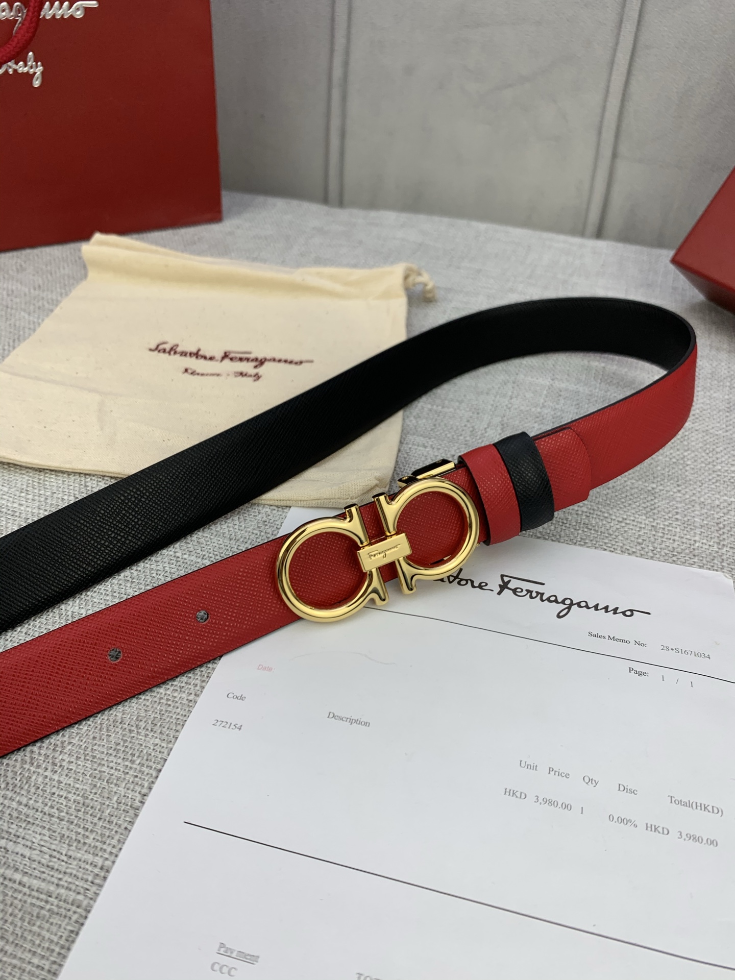 Real Grade Female Ferragamo Belt: Adjustable and Stylish with Gancini Logo - 图片 6