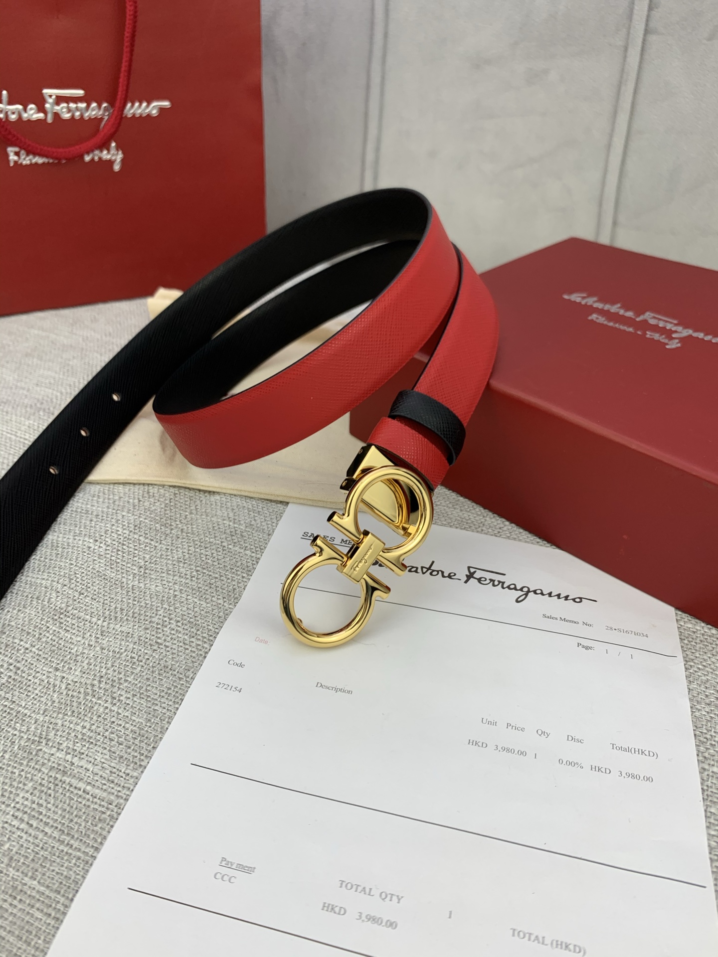 Real Grade Female Ferragamo Belt: Adjustable and Stylish with Gancini Logo - 图片 7