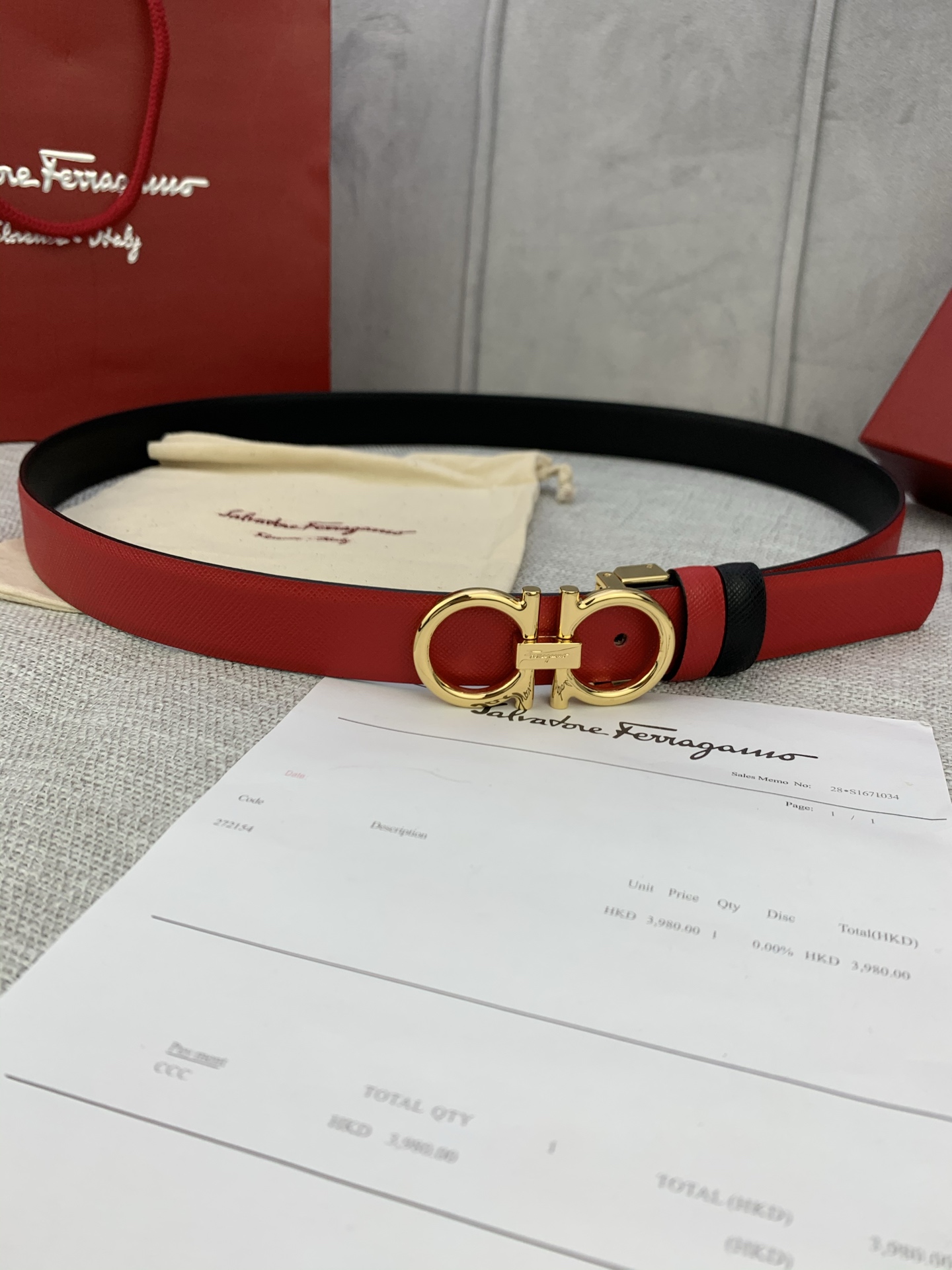 Real Grade Female Ferragamo Belt: Adjustable and Stylish with Gancini Logo - 图片 9