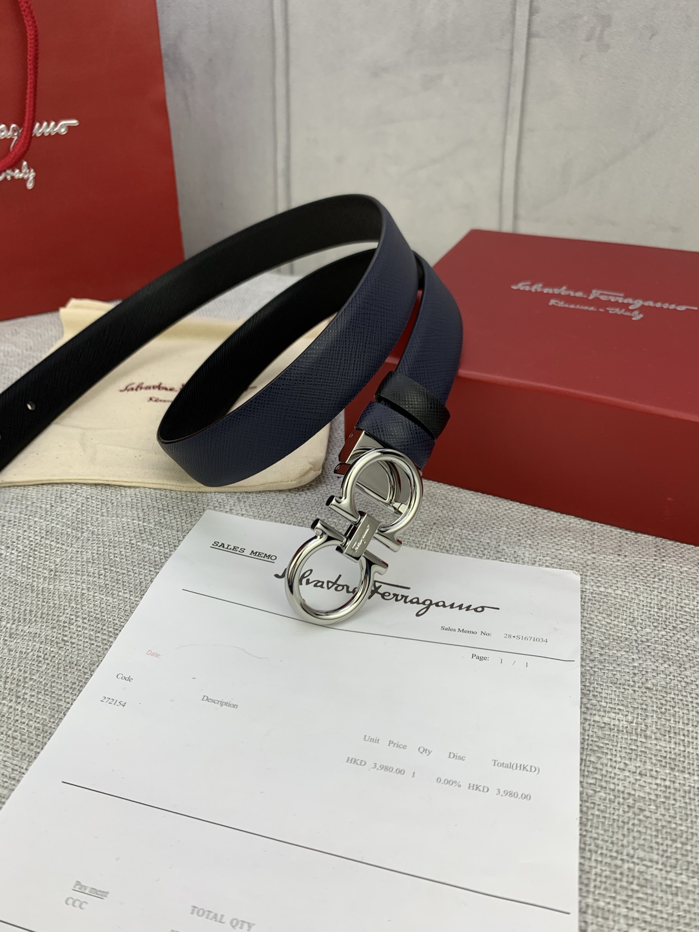 “Real Grade Female Ferragamo Belt: Perfect Modulation with Gancini Logo” - 图片 4