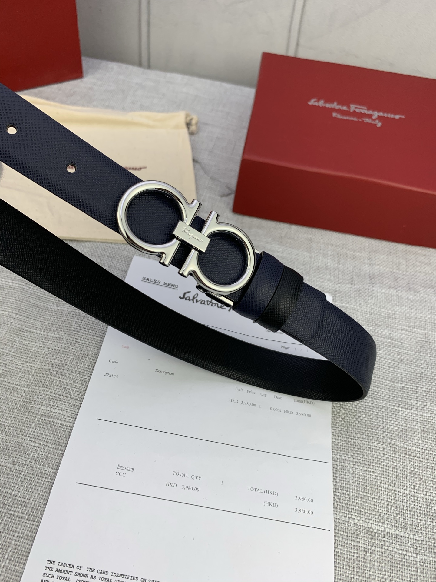 “Real Grade Female Ferragamo Belt: Perfect Modulation with Gancini Logo” - 图片 3