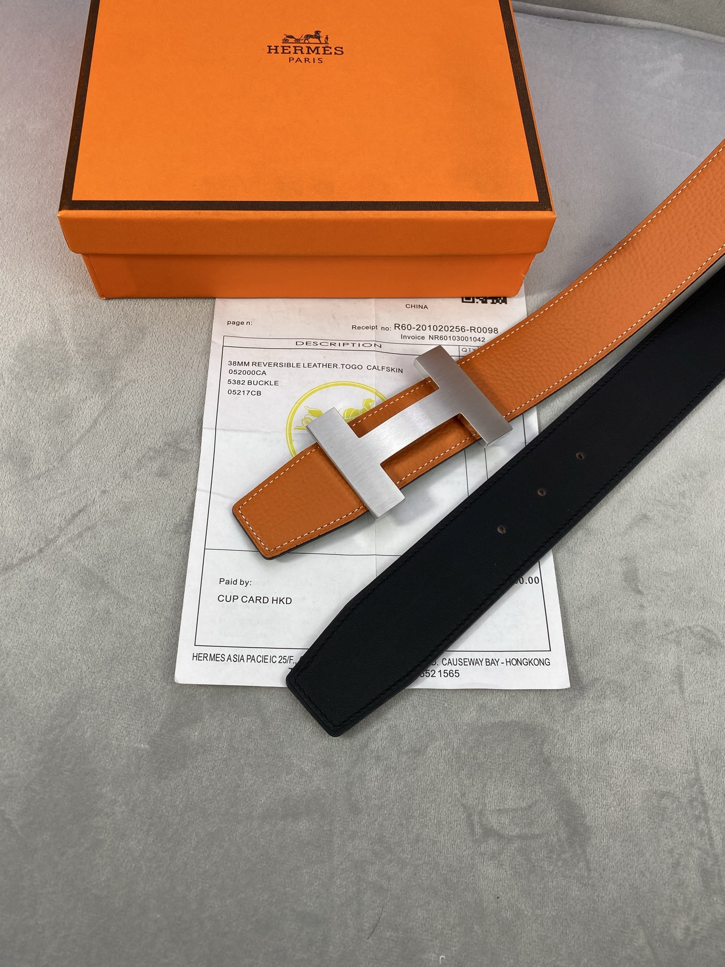  专柜同步 Hermes 爱马仕，专柜同款，3.8cm宽，带身采用进口头层Togo牛皮，boxer牛皮衬