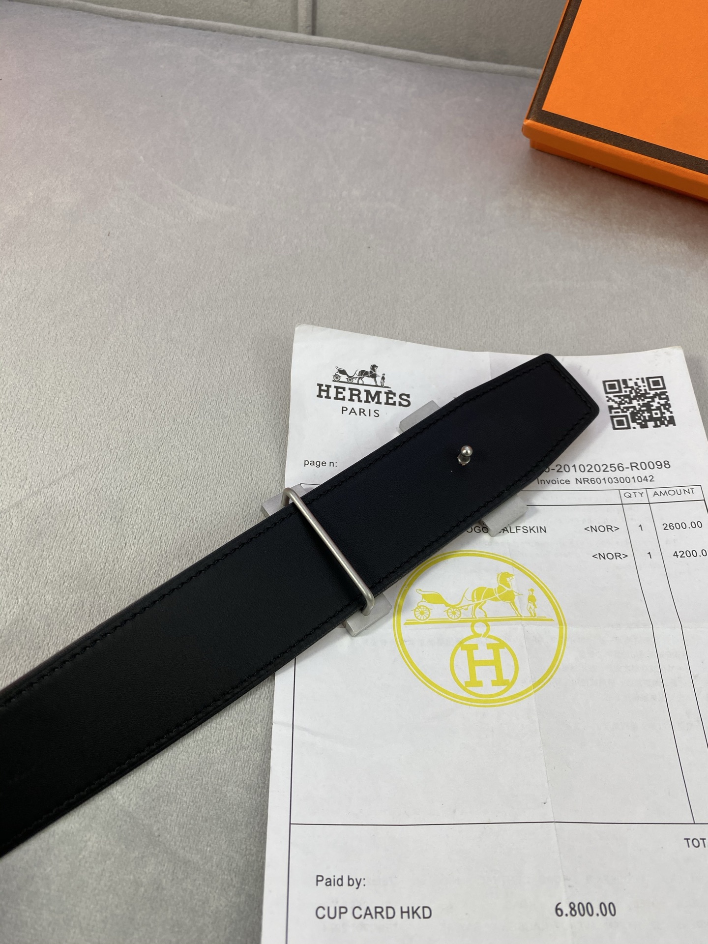  专柜同步 Hermes 爱马仕，专柜同款，3.8cm宽，带身采用进口头层Togo牛皮，boxer牛皮衬