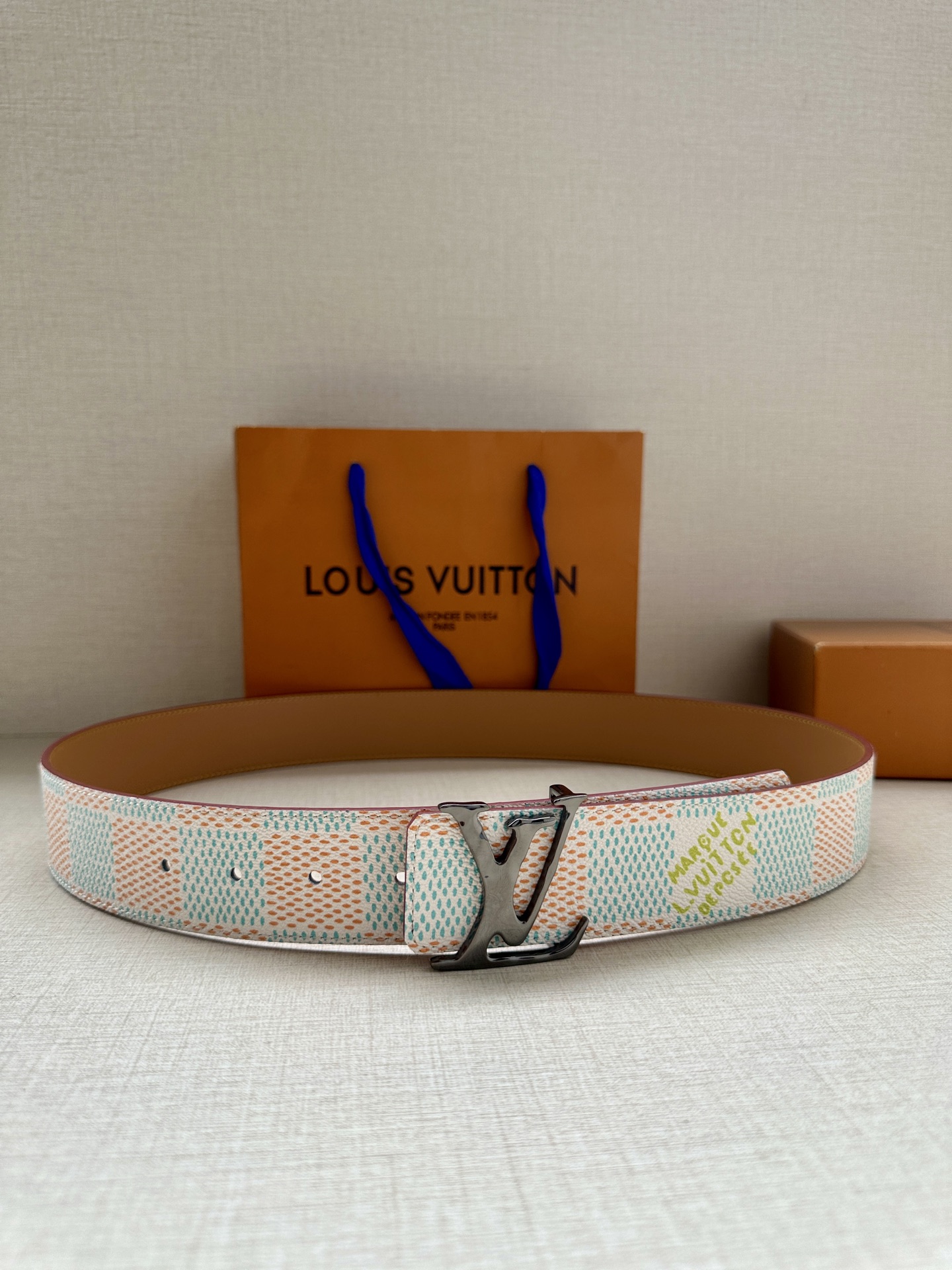 Ceinture Louis Vuitton Initials Réversible 4.0 cm, Motifs Damier et Boucle LV