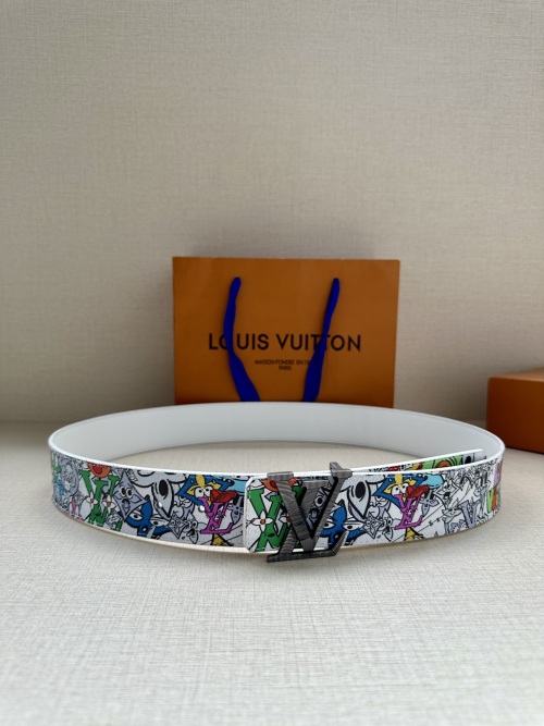 Louis Vuitton Initiales 4.0 CM Monogram Comics Belt 1 Louis Vuitton Initiales 4.0 CM Monogram Comics Belt
