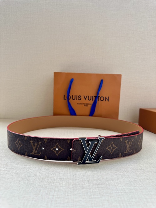 Louis Vuitton Initiales 4.0 CM Reversible Belt Taurillon Leather Monogram 1 Louis Vuitton Initiales 4.0 CM Reversible Belt Taurillon Leather Monogram