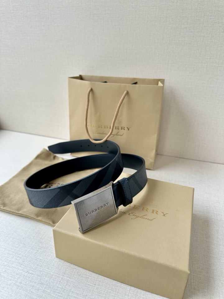 巴宝莉：原单质量，新款男士腰带 小牛皮皮带 专柜同步新款Burberry博柏利休闲款，宽度3.5cm