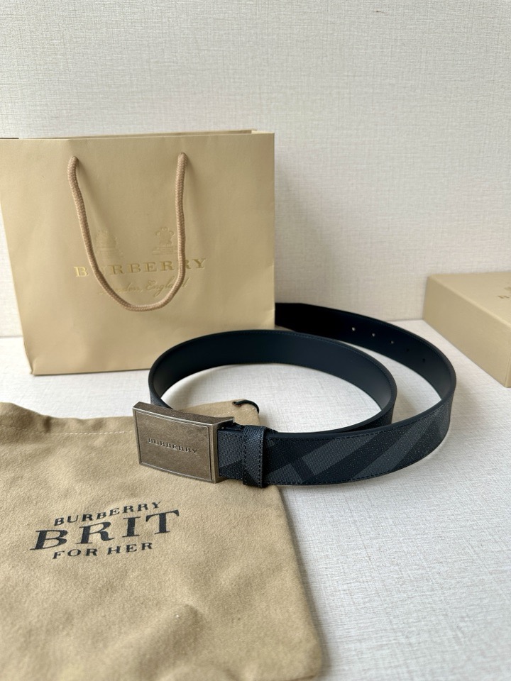 巴宝莉：原单质量，新款男士腰带 小牛皮皮带 专柜同步新款Burberry博柏利休闲款，宽度3.5cm