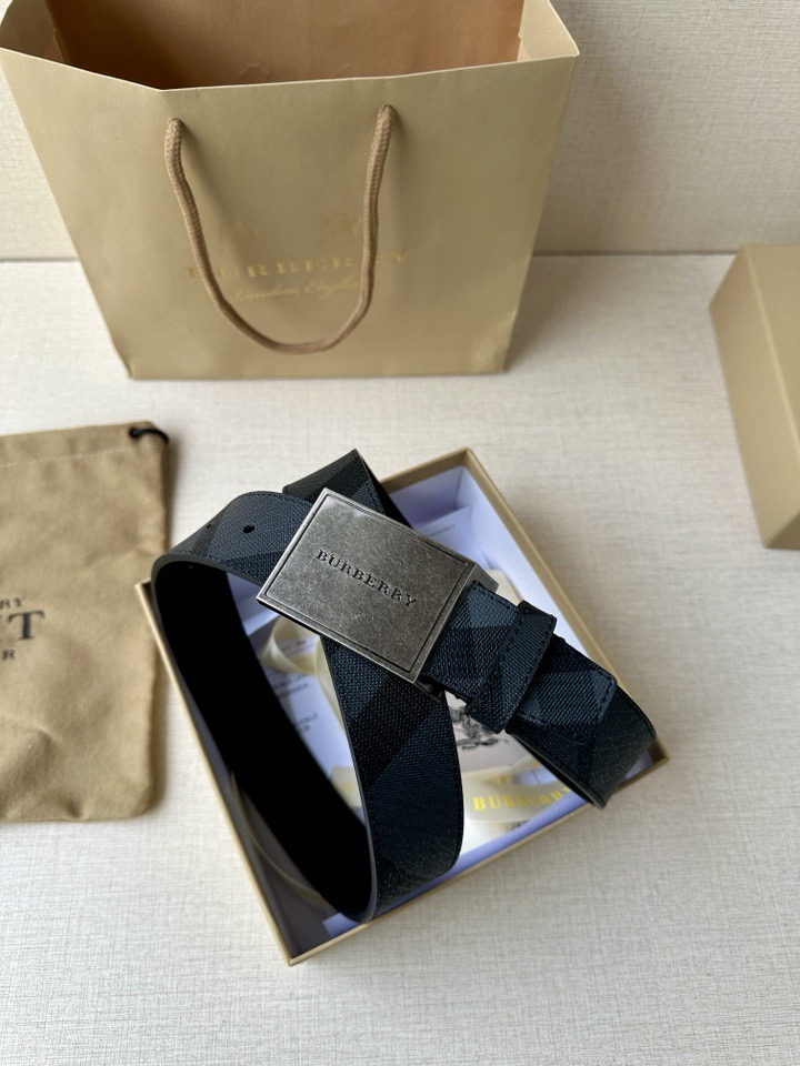 巴宝莉：原单质量，新款男士腰带 小牛皮皮带 专柜同步新款Burberry博柏利休闲款，宽度3.5cm