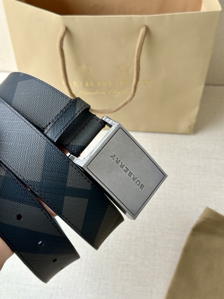 巴宝莉：原单质量，新款男士腰带 小牛皮皮带 专柜同步新款Burberry博柏利休闲款，宽度3.5cm
