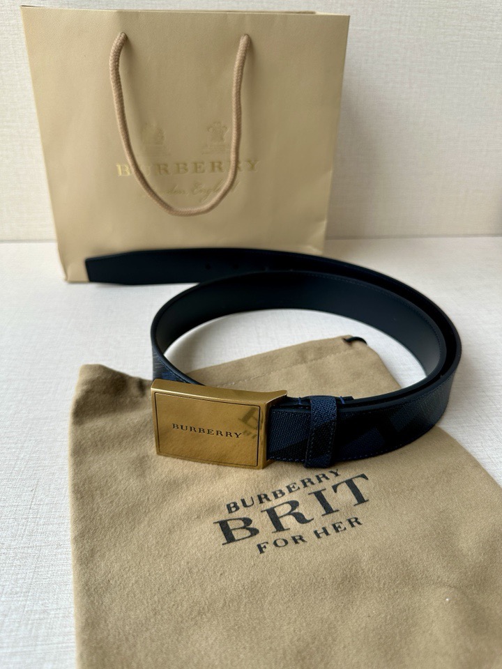 巴宝莉：原单质量，新款男士腰带 小牛皮皮带 专柜同步新款Burberry博柏利休闲款，宽度3.5cm