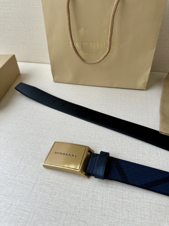 巴宝莉：原单质量，新款男士腰带 小牛皮皮带 专柜同步新款Burberry博柏利休闲款，宽度3.5cm